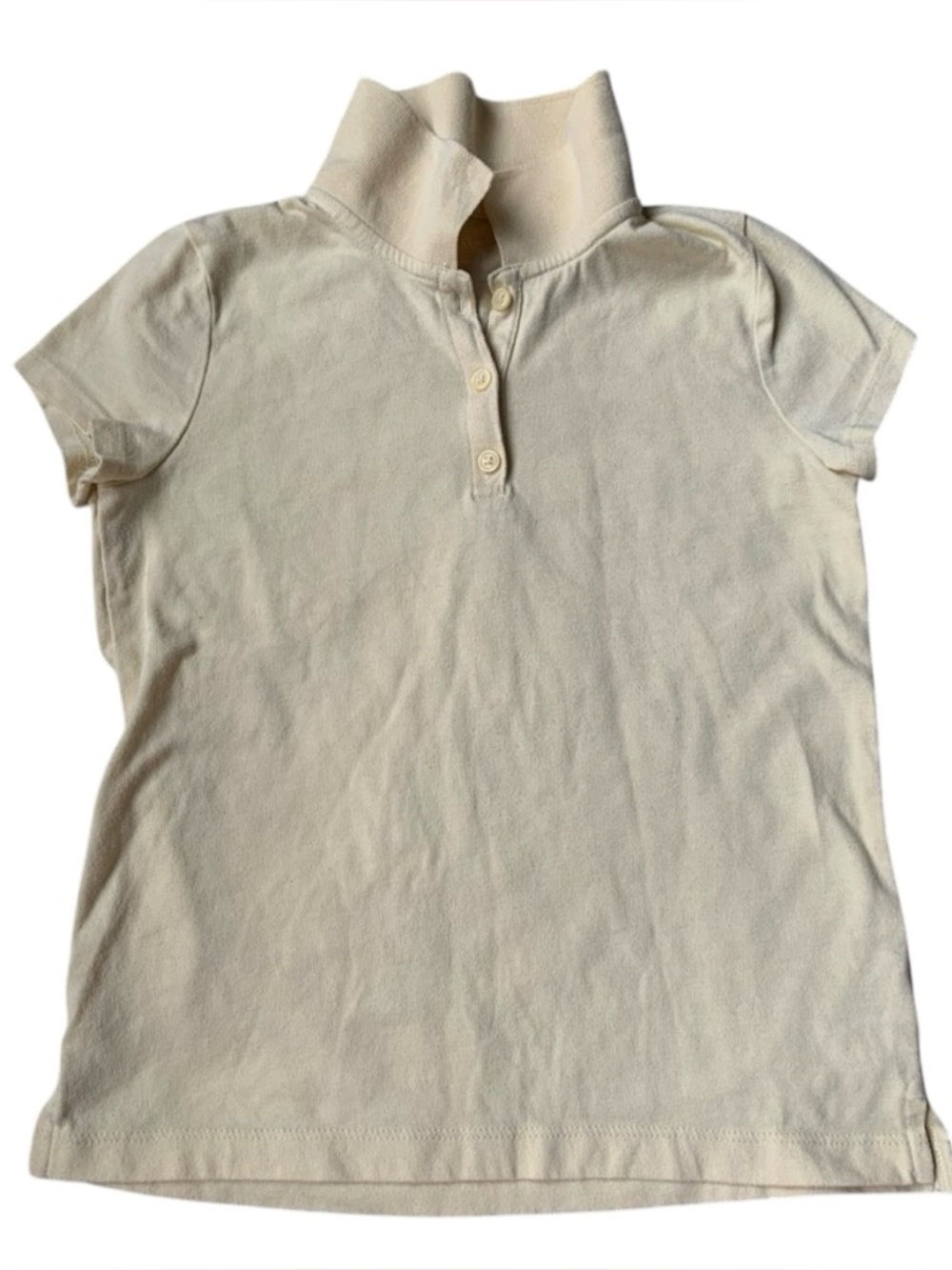 🎆🎇3for$9 Children’s Place short sleeve polo- pale yellow- size M 7/8